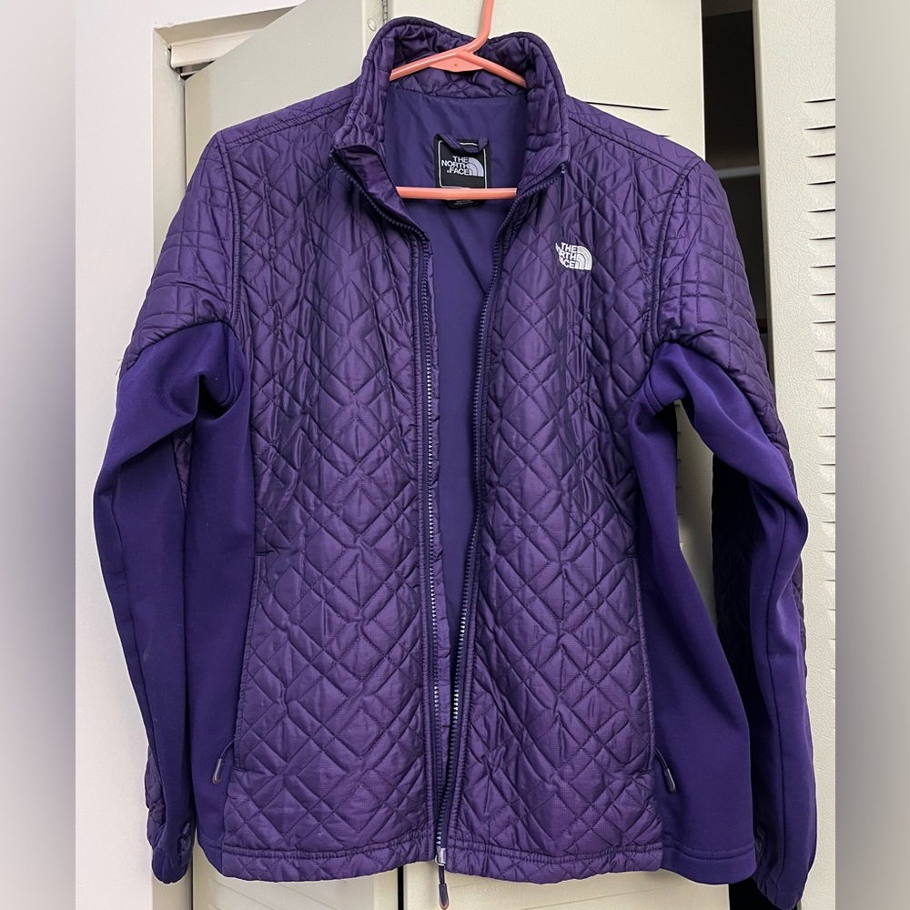 The North Face purple jacket, size Large